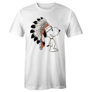 Indian Snoopy Dog Animal Humor Funny Tv Cartoon Retro Fan Collector Classic